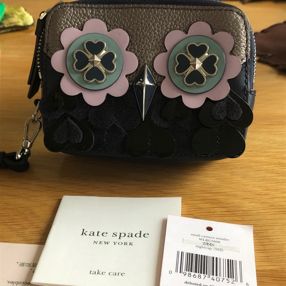 NWT Kate Spade Owl wristlet